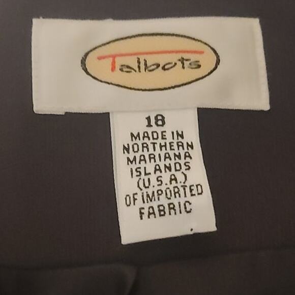 Vintage Talbots Blazer Women Chocolate Brown -Size 18 - Picture 4 of 5